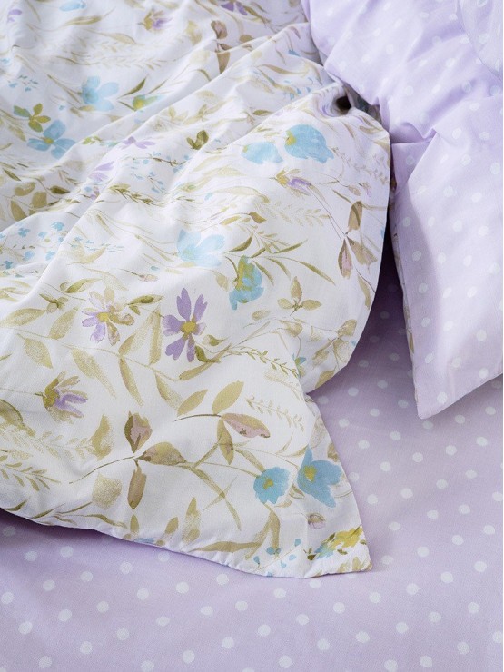 Manderley-Λιλά Σετ Σεντόνια 240Χ260